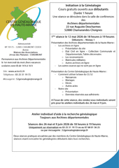 2026 Programme Cours aux AD52 à Chaumont