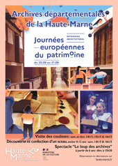 Affiche pour les Journées  Auropéennes du Patrimoine 2025